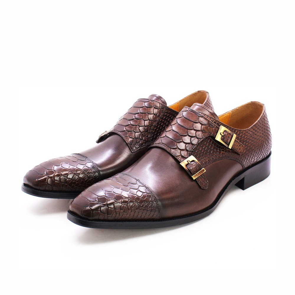 Monk Strap Shoe - Men's New Business Casual Double Monk