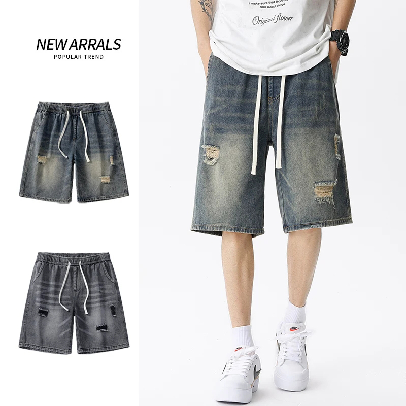 Summer Thin Denim Shorts Men's – Men'S Shoes With Jeans recenzja i cena