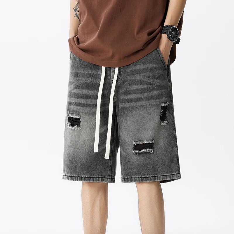 Summer Thin Denim Shorts Men's – Men'S Shoes With Jeans recenzja i cena