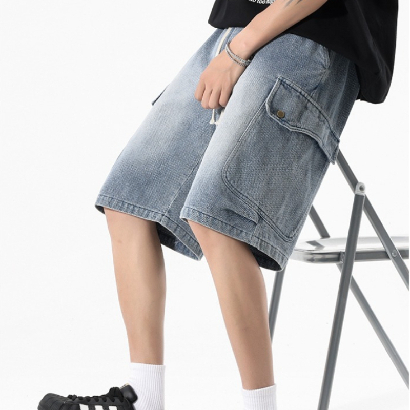 Retro Denim Shorts for Men Loo – Men'S Shoes With Jeans recenzja i cena