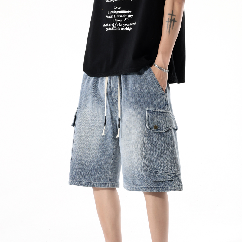 Retro Denim Shorts for Men Loo – Men'S Shoes With Jeans recenzja i cena