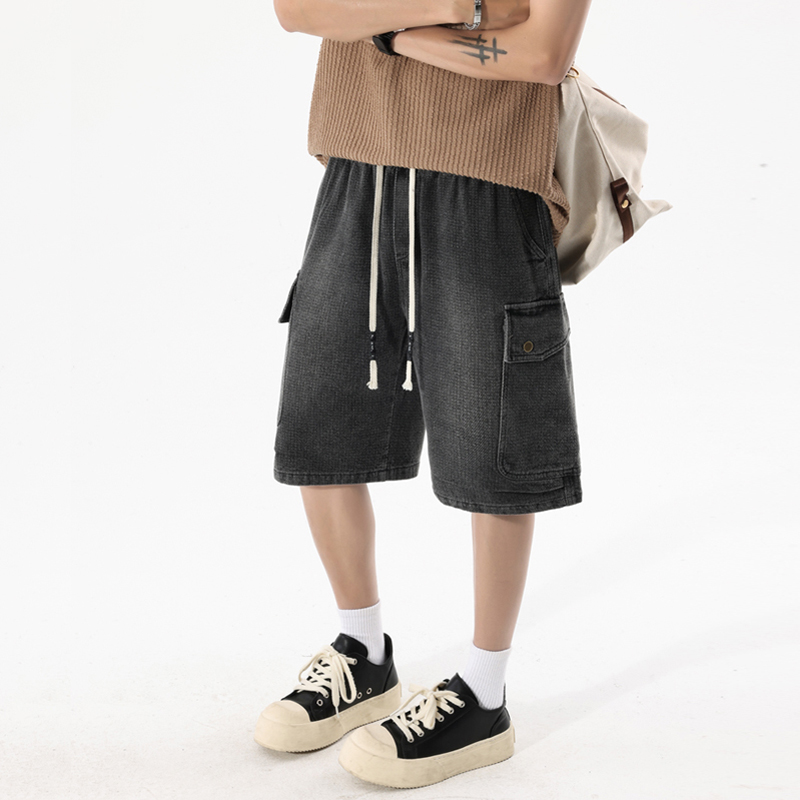 Retro Denim Shorts for Men Loo – Men'S Shoes With Jeans recenzja i cena