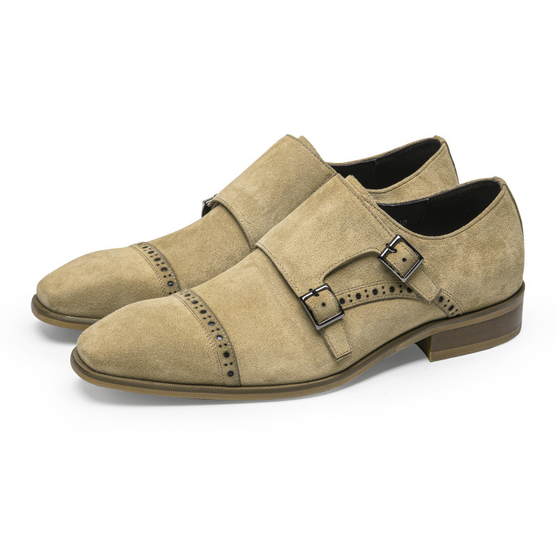 Vintage Design Men Dress Shoes – Monk Strap Shoe recenzja i cena
