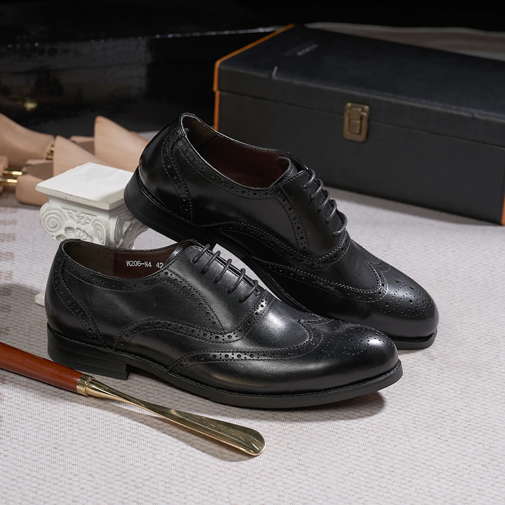 Brogue Style Men's Oxfords Gen – Monk Strap Shoe recenzja i cena