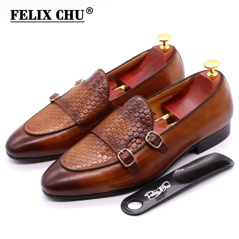 Men's Genuine Leather Loafers  – Monk Strap Shoe recenzja i cena