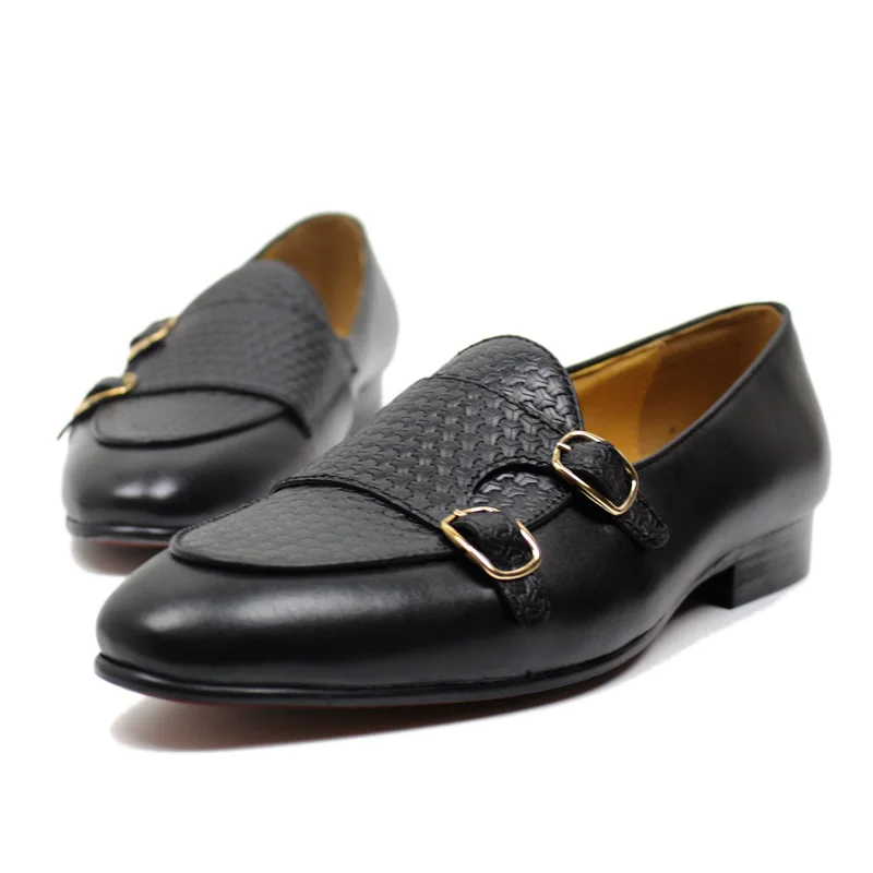 Men's Genuine Leather Loafers  – Monk Strap Shoe recenzja i cena