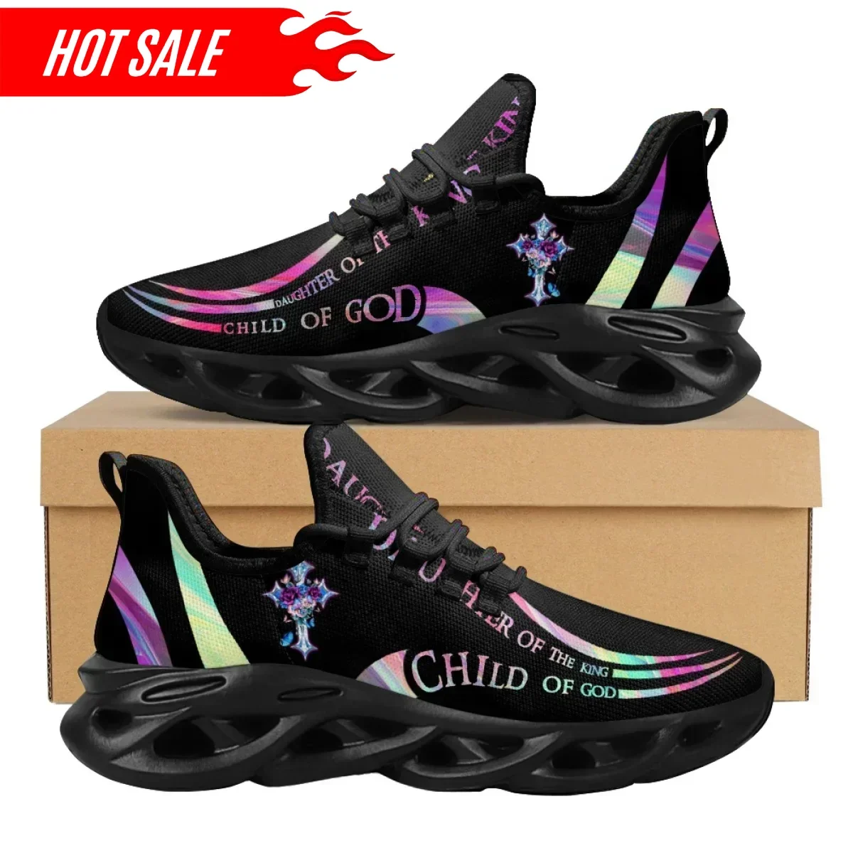 Hot Cross Christian God Print  – Men'S Training Shoes recenzja i cena