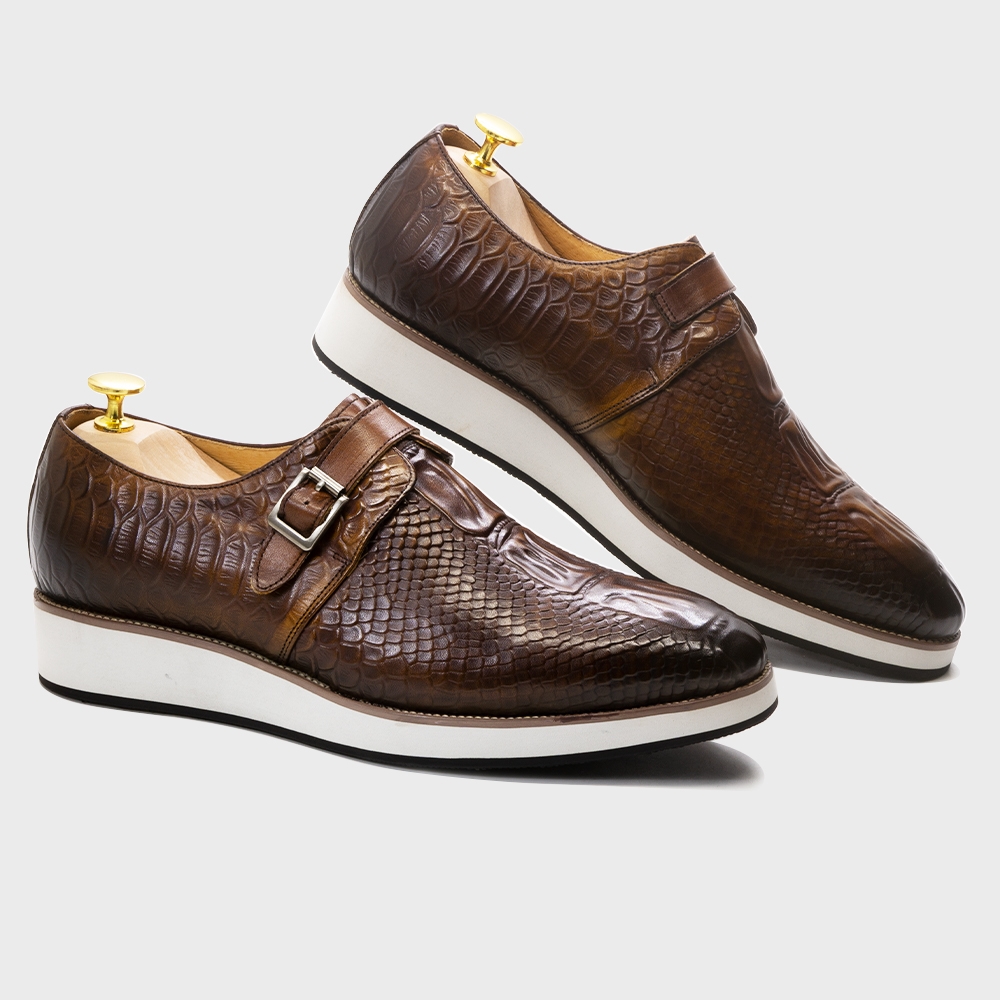 Mens Casual Shoes Genuine Leat – Monk Strap Shoe recenzja i cena