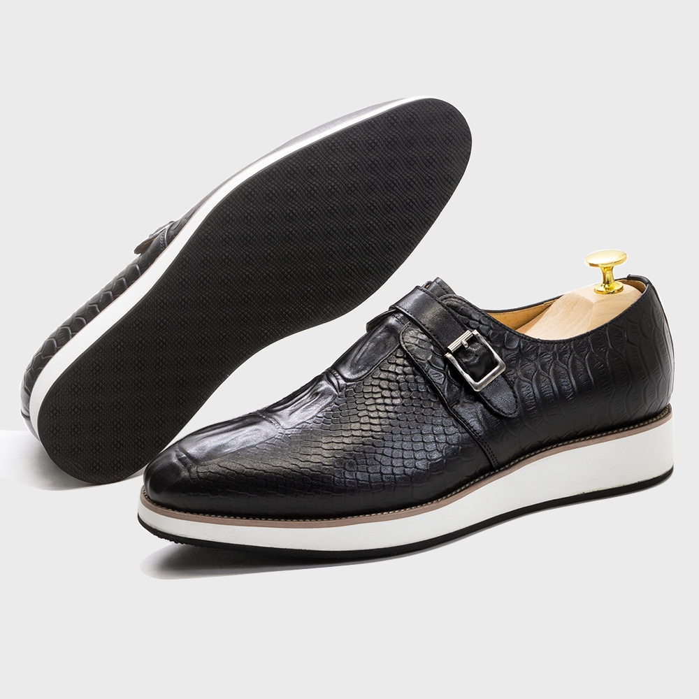 Mens Casual Shoes Genuine Leat – Monk Strap Shoe recenzja i cena