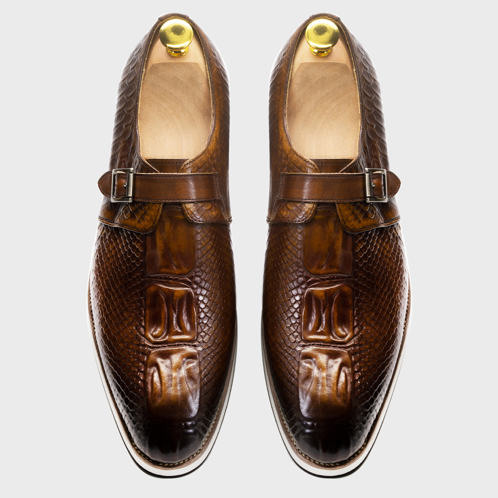Mens Casual Shoes Genuine Leat – Monk Strap Shoe recenzja i cena