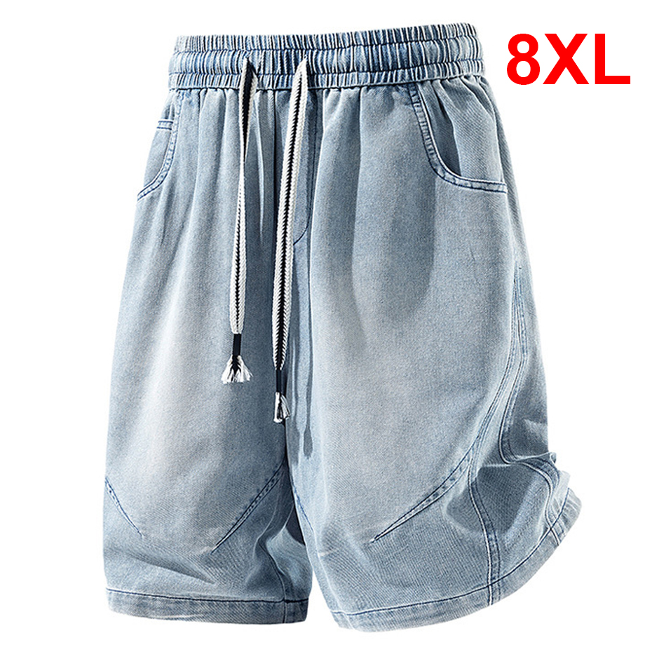 Plus Szie 8XL Denim Shorts Men – Men'S Shoes With Jeans recenzja i cena