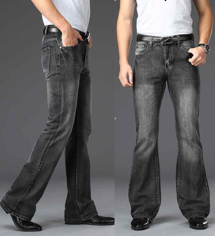 Men's Flared Jeans Loose Men B – Men'S Shoes With Jeans recenzja i cena