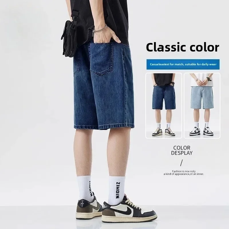 New Summer Shorts Jeans Men De – Men'S Shoes With Jeans recenzja i cena
