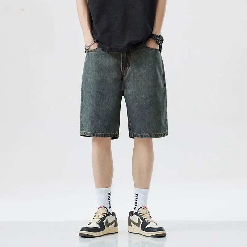 New Summer Shorts Jeans Men De – Men'S Shoes With Jeans recenzja i cena
