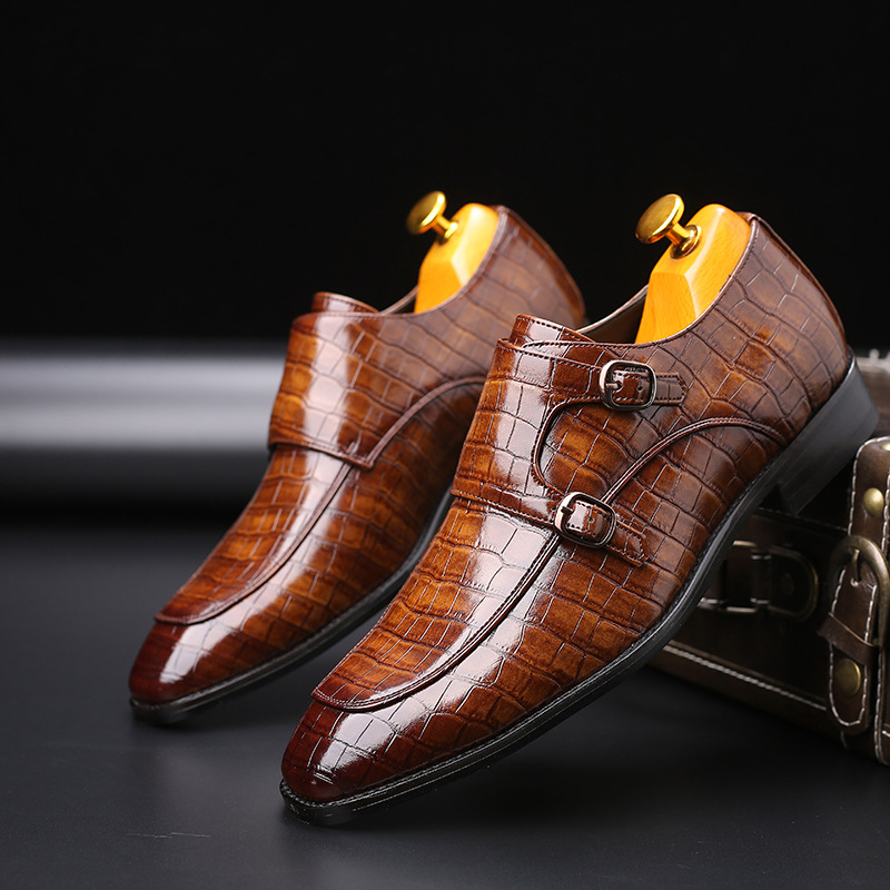 Patent Leather Mens Loafers We – Monk Strap Shoe recenzja i cena