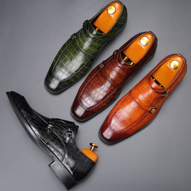 Patent Leather Mens Loafers We – Monk Strap Shoe recenzja i cena
