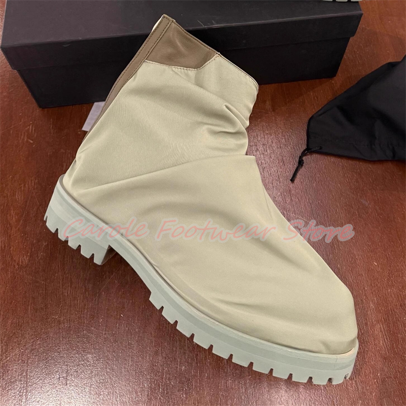 Pleated Nylon Cloth High Top M – Men'S Shoes Height Increase recenzja i cena