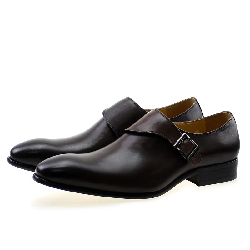 Men's Genuine Leather Monk Str – Monk Strap Shoe recenzja i cena