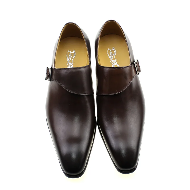 Men's Genuine Leather Monk Str – Monk Strap Shoe recenzja i cena
