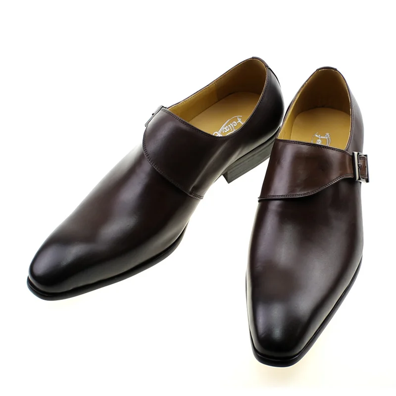 Men's Genuine Leather Monk Str – Monk Strap Shoe recenzja i cena
