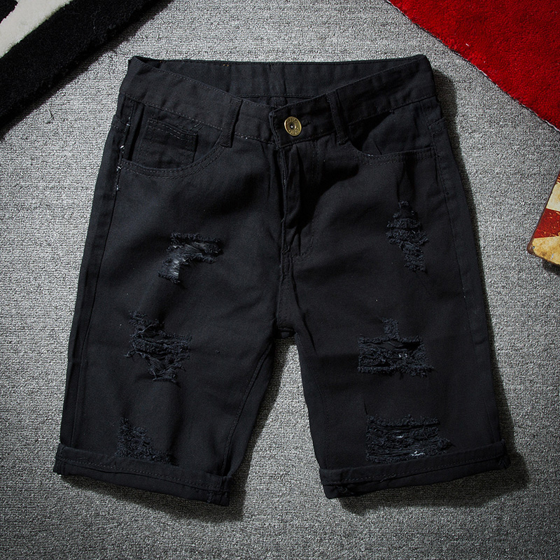 Men White Denim Shorts New Sum – Men'S Shoes With Jeans recenzja i cena