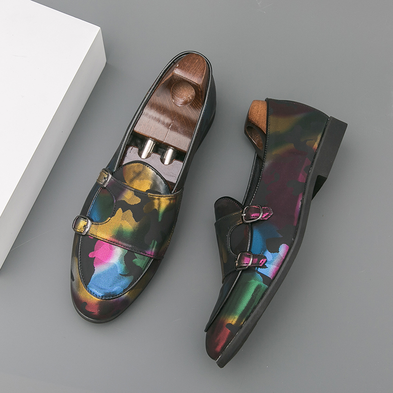 Breathable Mens Loafers Colorf – Monk Strap Shoe recenzja i cena