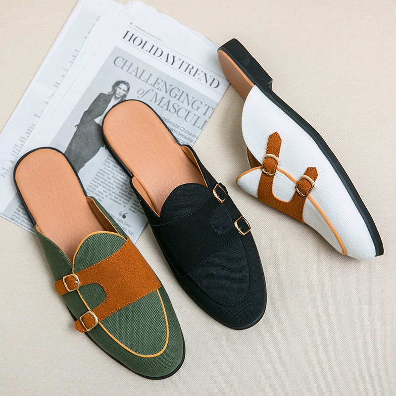 canvas mules half shoes for ma – Monk Strap Shoe recenzja i cena