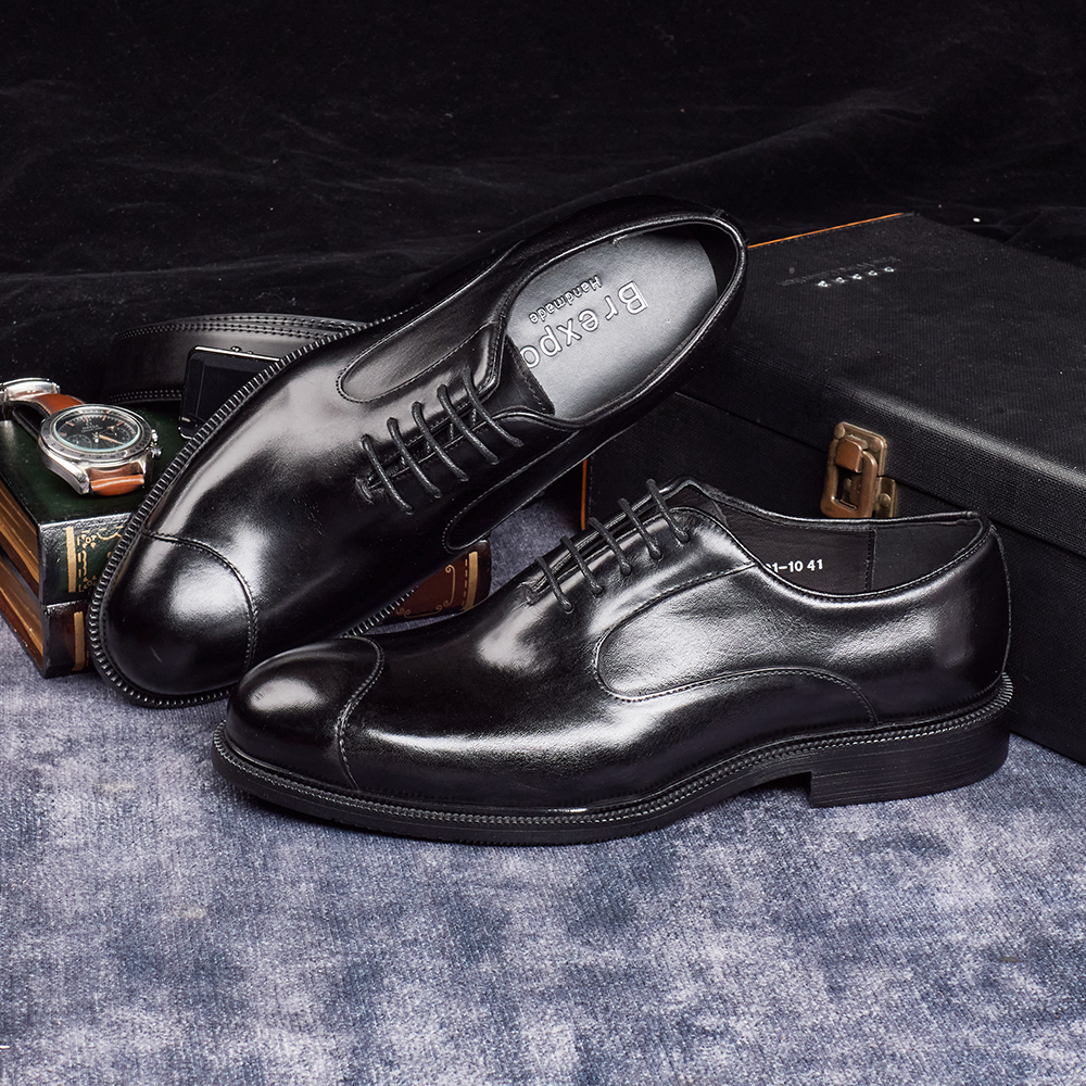 Men's Genuine Cow Leather Oxfo – Monk Strap Shoe recenzja i cena