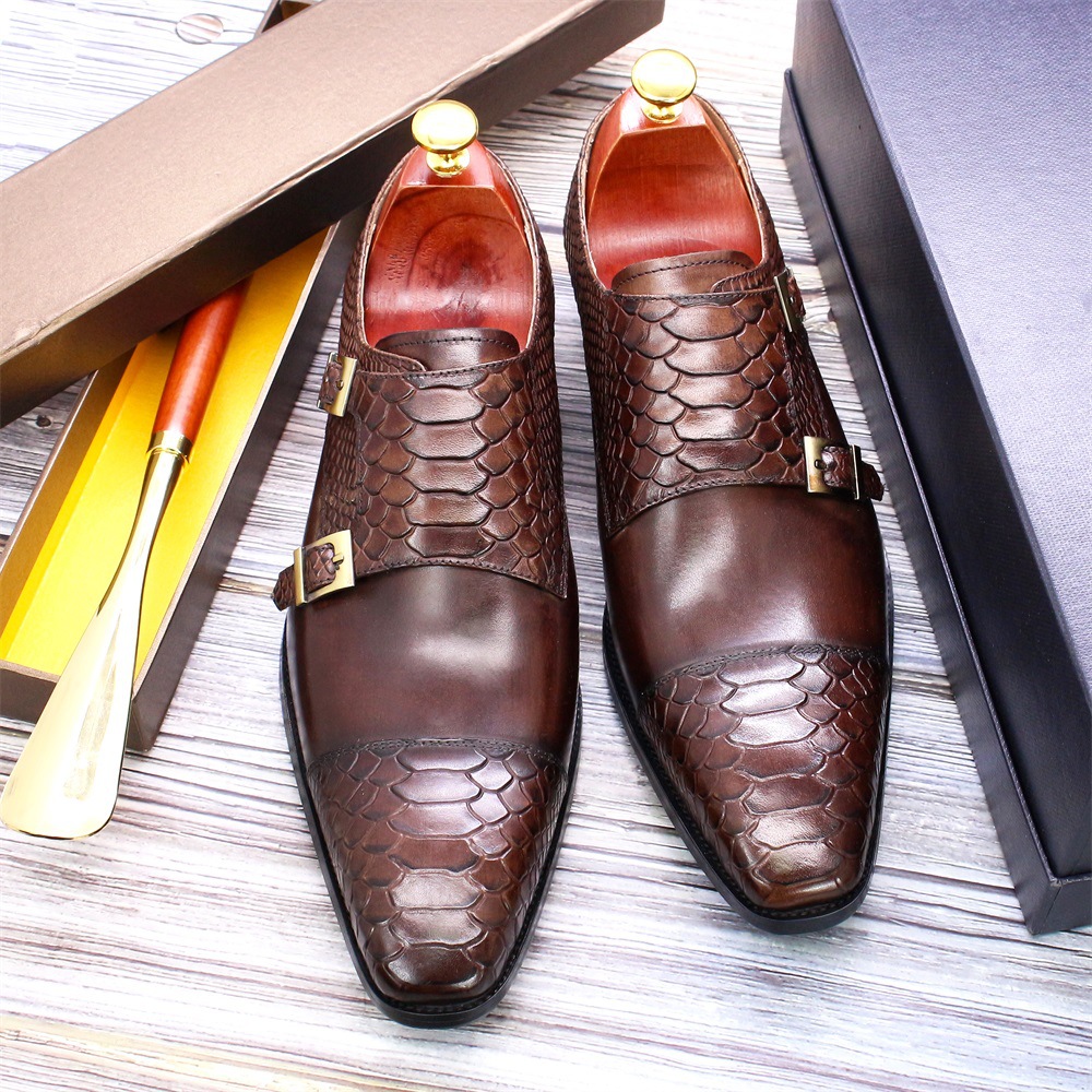 Men's New Business Casual Doub – Monk Strap Shoe recenzja i cena