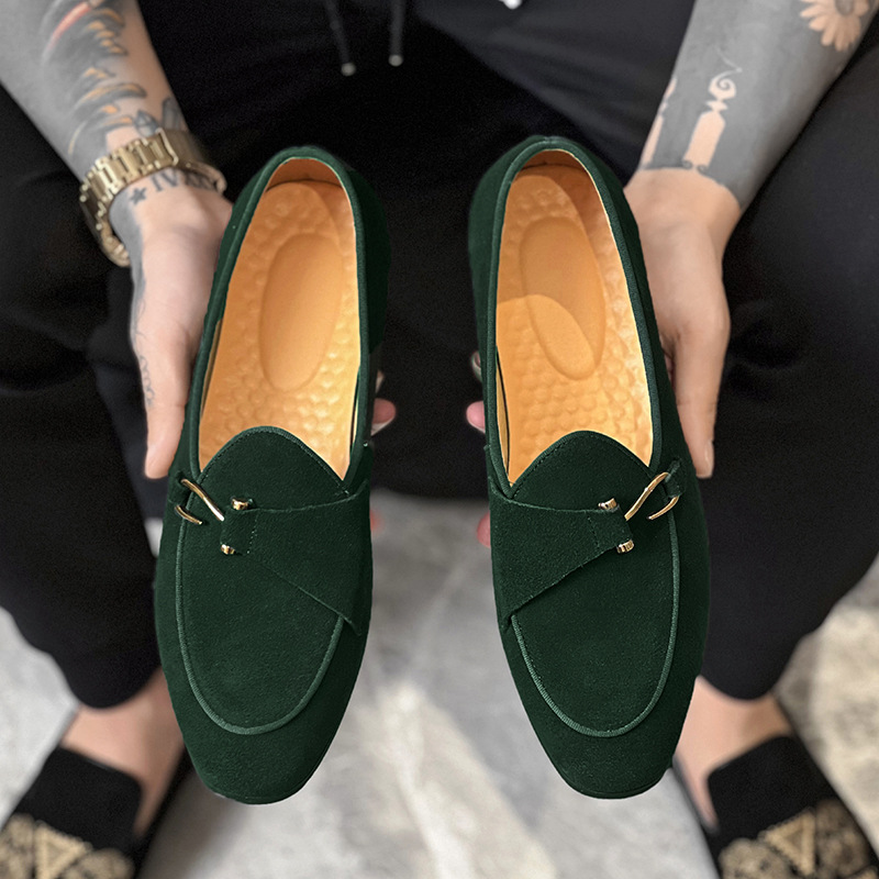 New Mens Trendy Pointed Suede  – Monk Strap Shoe recenzja i cena