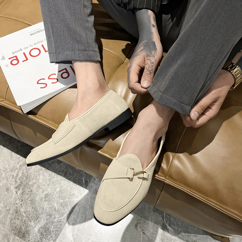 New Mens Trendy Pointed Suede  – Monk Strap Shoe recenzja i cena