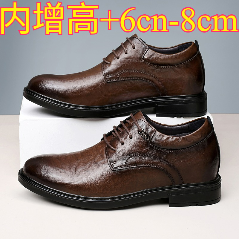 Leather Casual Elevator Shoes  – Men'S Shoes Height Increase recenzja i cena