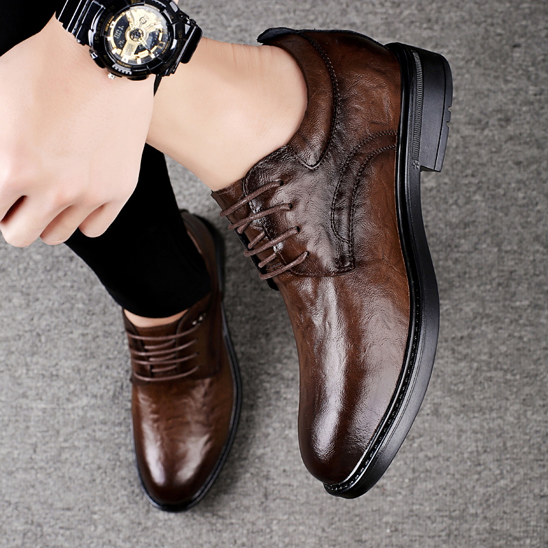 Leather Casual Elevator Shoes  – Men'S Shoes Height Increase recenzja i cena